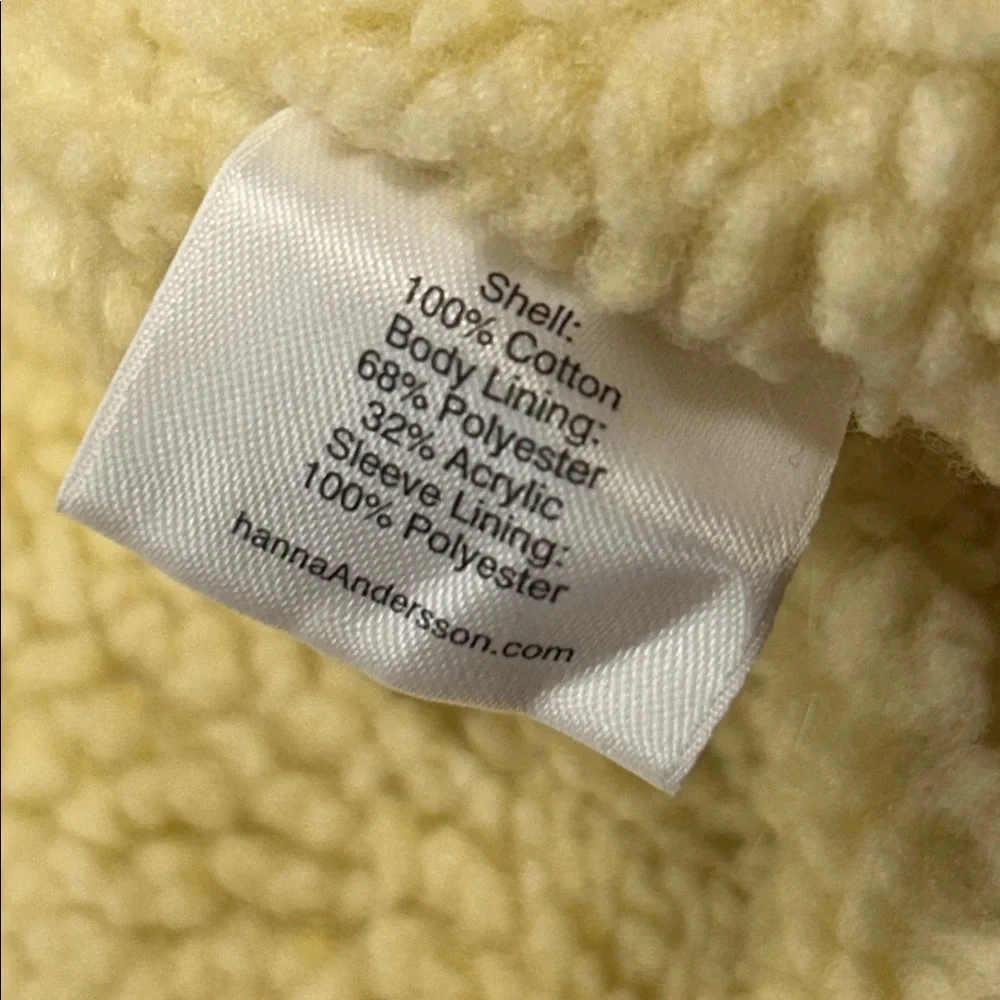 Almost NEW Hanna Andersson pea corduroy coat K00060 size 100